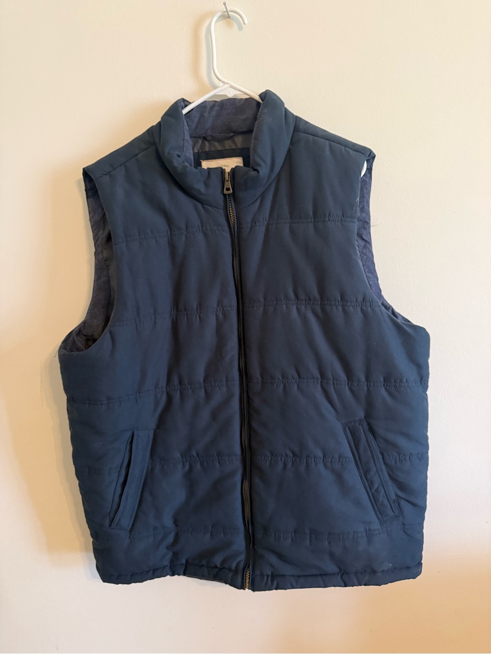 Weatherproof Men's Navy Quilted Puffer Vest